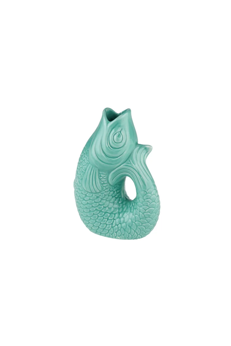 Giftcompany Monsieur Carafon Vase / Karaffe Fisch XS mint cream 0,2l