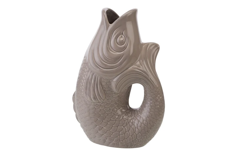 Giftcompany Monsieur Carafon Vase / Karaffe Fisch L sandstone 2,7l