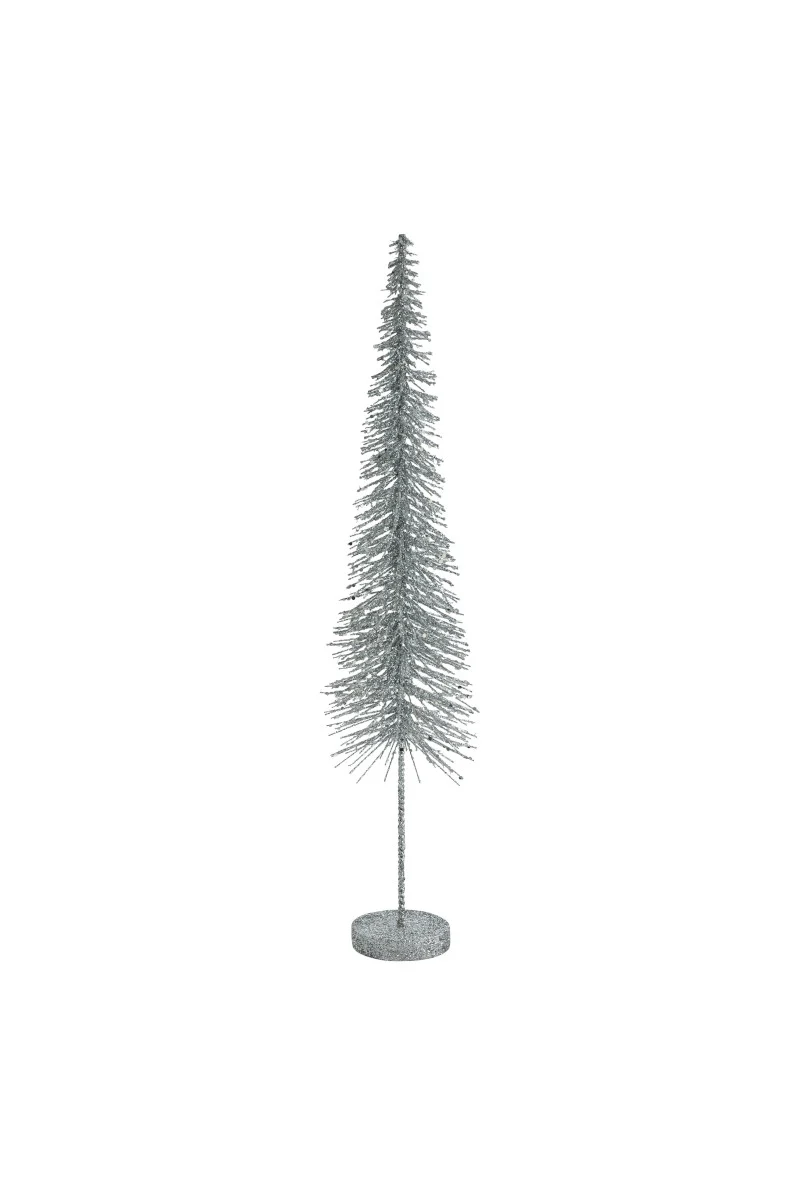 Giftcompany Seoul Deko-Weihnachtsbaum mit Glitzer silber 49cm