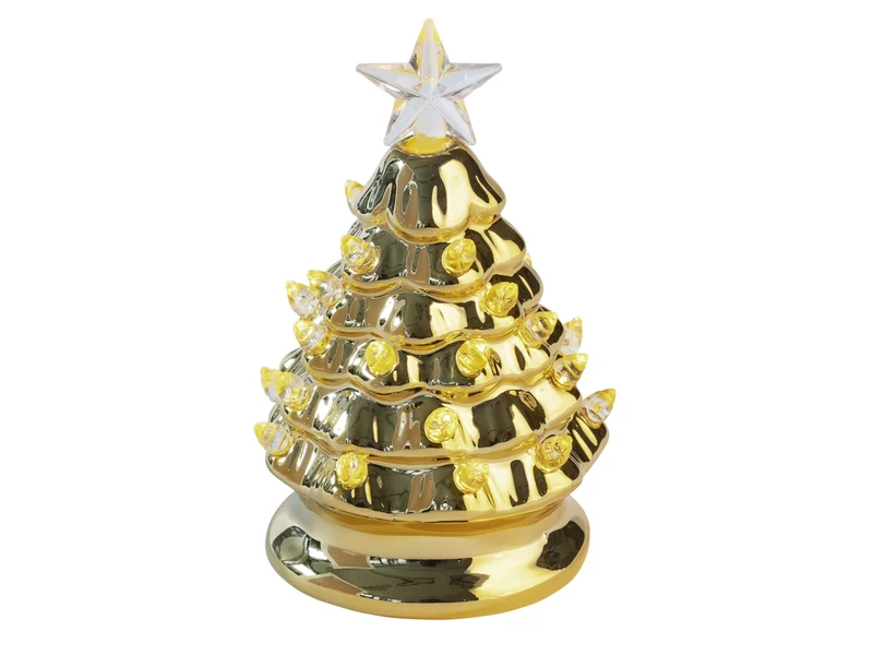 Giftcompany Luce Weihnachtsbaum mit LED gold 13,5cm