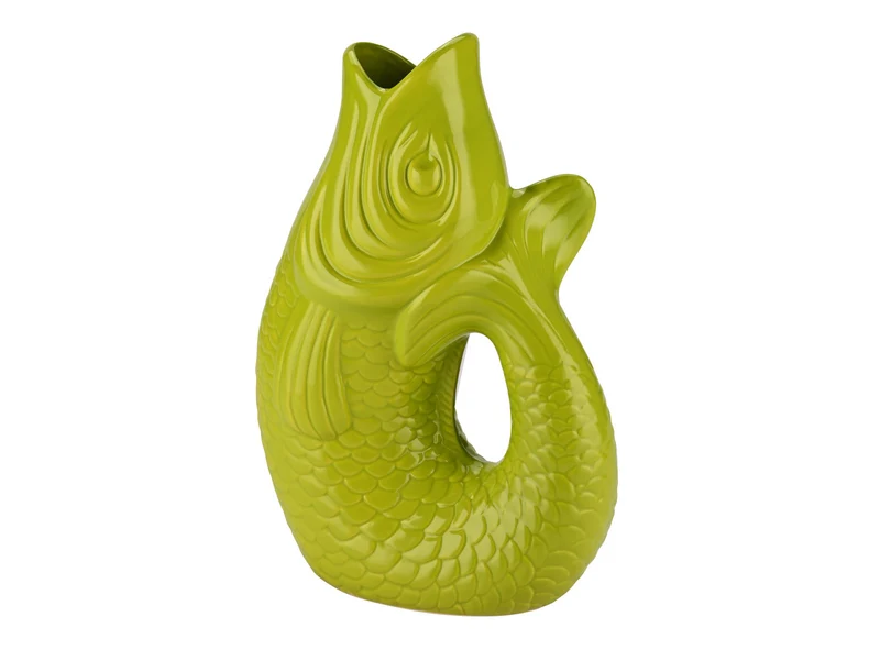 Giftcompany Monsieur Carafon Vase / Karaffe Fisch L lime 2,7l