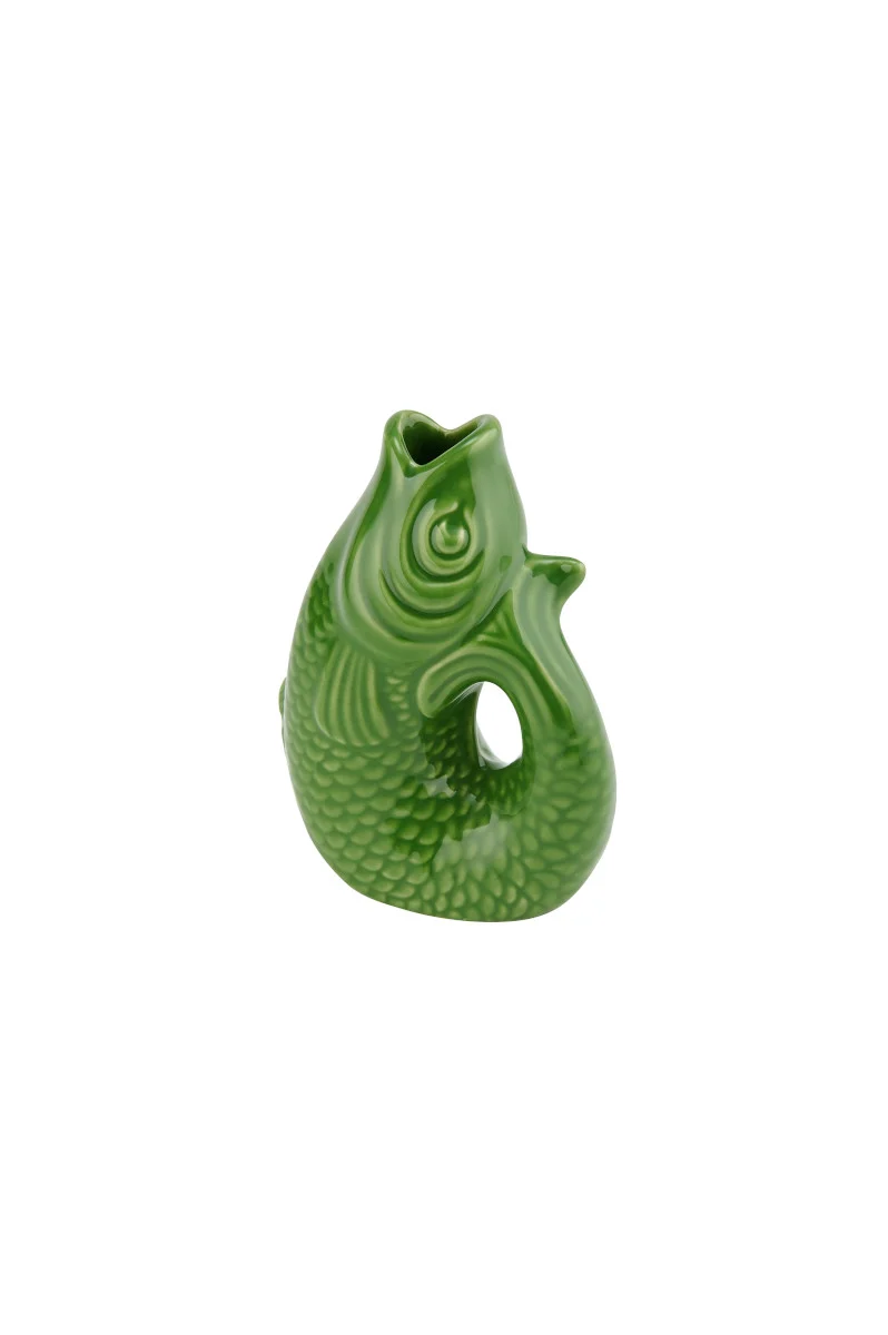 Giftcompany Monsieur Carafon Vase / Karaffe Fisch XS green bay 0,2l