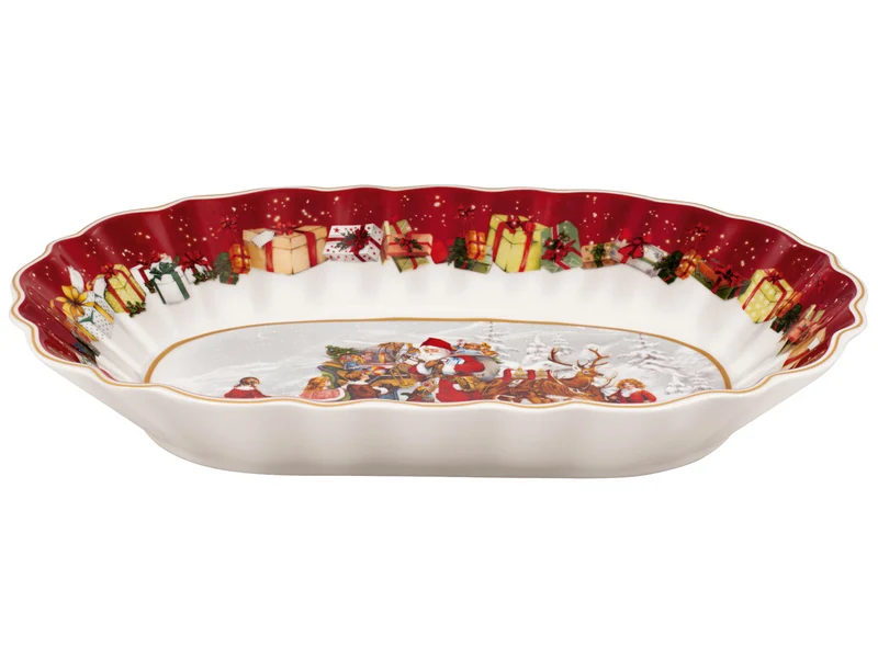 Villeroy & Boch Toy's Fantasy Schale oval groß Santa und Kinder