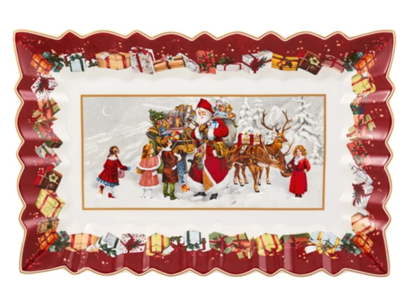 Villeroy & Boch Toy's Fantasy Kuchenplatte eckig Santa und Kinder