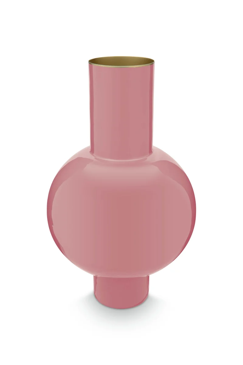 PIP STUDIO Vase Metal medium pink 24 x 40 cm