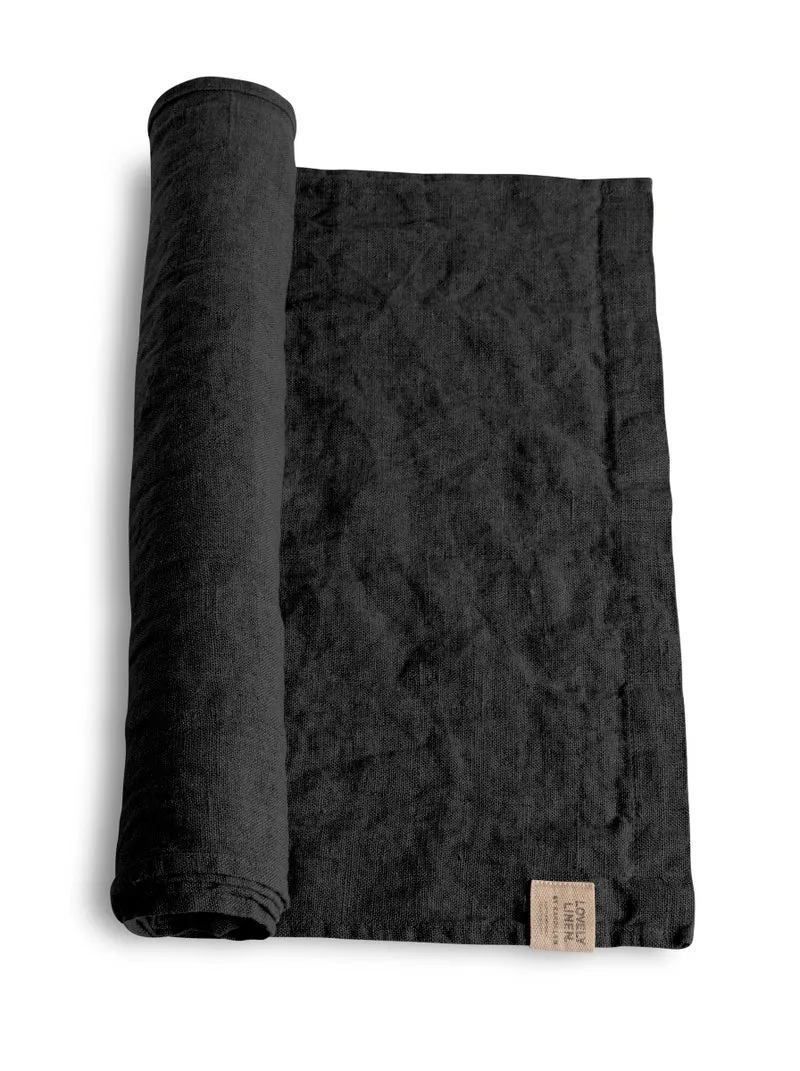 Lovely Linen Lovely Tischläufer Leinen dark grey 47 x 150 cm