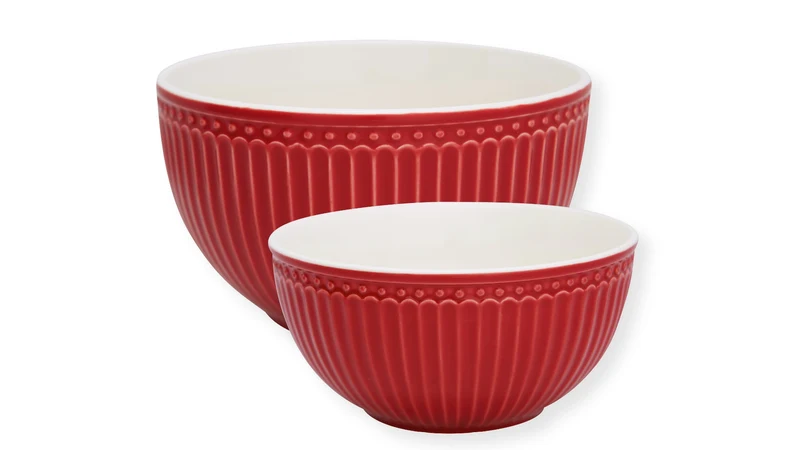 Greengate Alice Servierschüssel red Set2