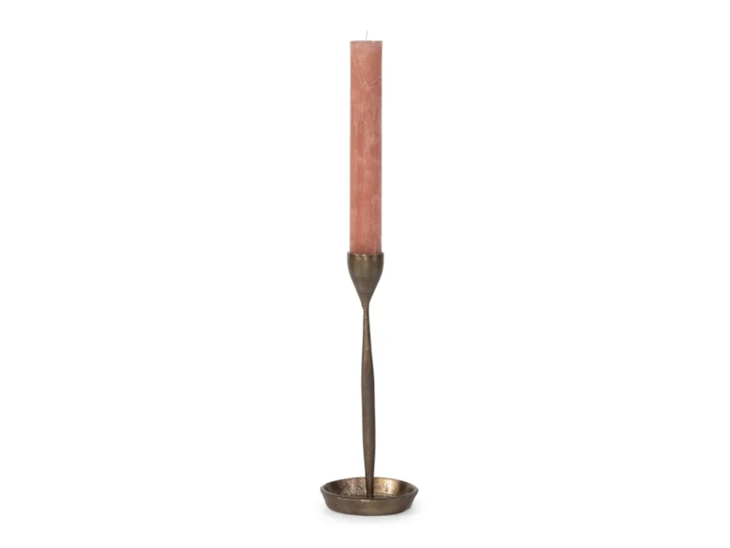Dekocandle Kerzenhalter metal antikgold klein Ø 14 x 35 cm