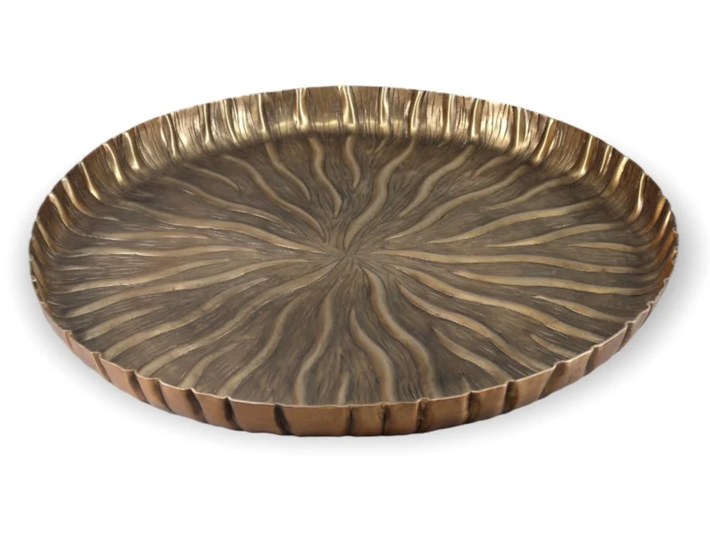 Dekocandle Servierplatte antikgold Ø 57 x 4 cm