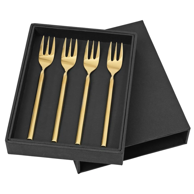 Broste Copenhagen TVIS Kuchengabel titanium rose gold 4tlg.