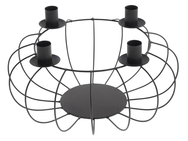 Werner Voß GmbH Adventsleuchter schwarz 30 x 15,5cm