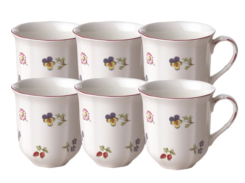 Villeroy & Boch Petite Fleur Becher mit Henkel 0,3l Set6