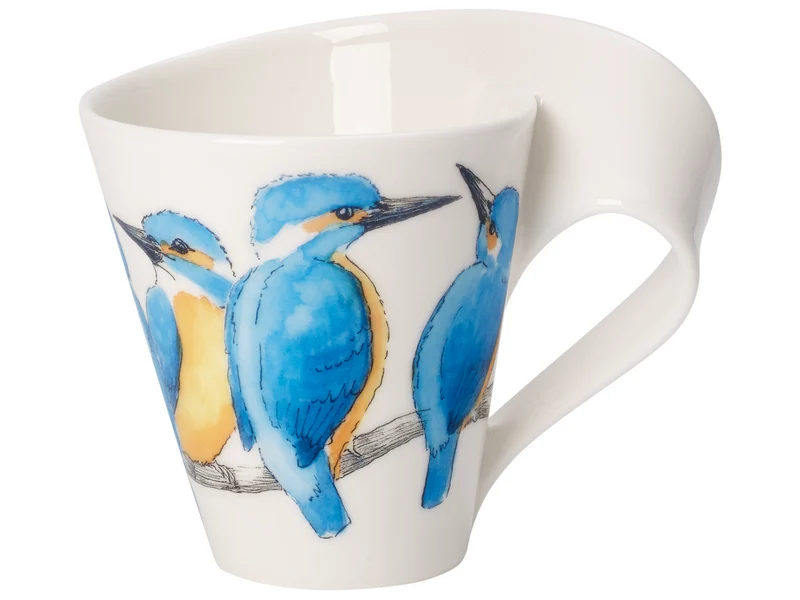 Villeroy & Boch New Wave Caffe Becher mit Henkel Eisvogel