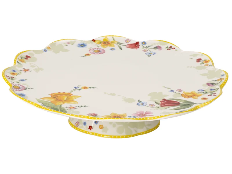 Villeroy & Boch Spring Awakening Tortenplatte auf Fuß 33 cm
