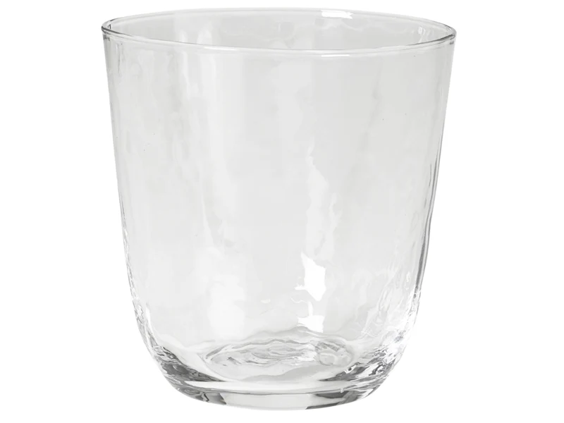 Broste Copenhagen HAMMERED Trinkglas 4tlg. klar 0,335 l