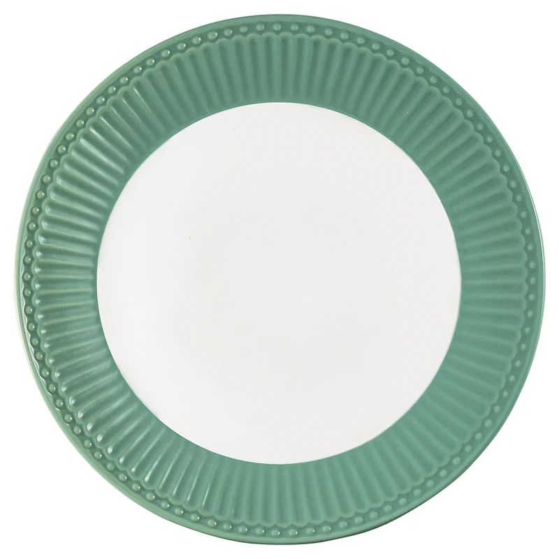 Greengate Alice Frühstücksteller dusty green 23 cm