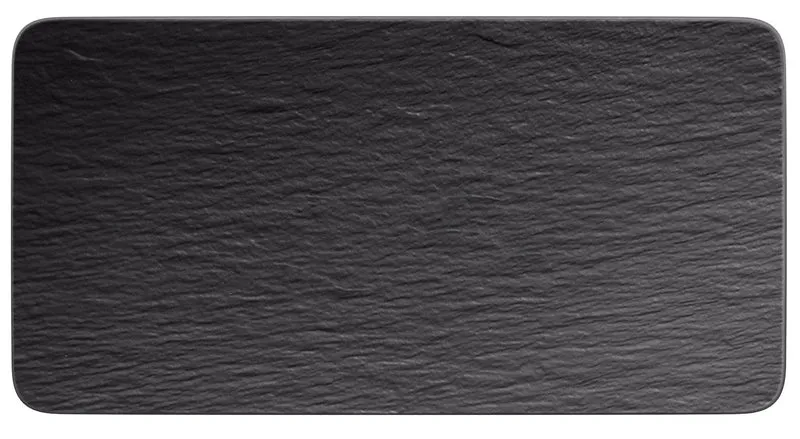 Villeroy & Boch Manufacture Rock Servierplatte rechteckig 35 cm