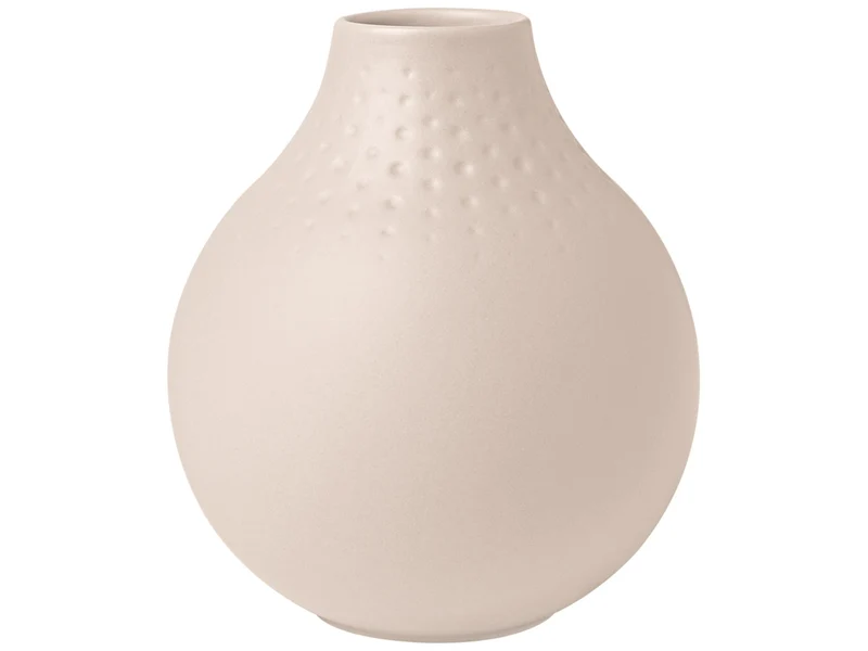 Villeroy & Boch Manufacture Collier beige Vase Perle klein 11,5 cm