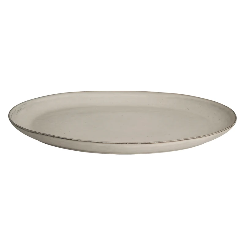 Broste Copenhagen NORDIC SAND Platte oval 26,5 x 35,5 cm