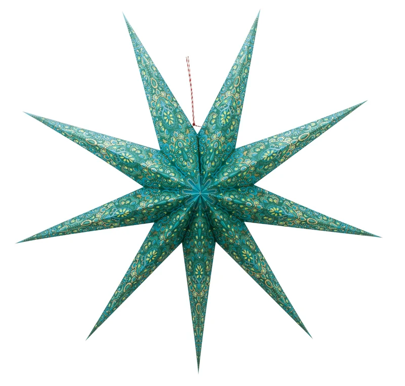 PIP STUDIO Christmas Star Paper overall print green 110 cm