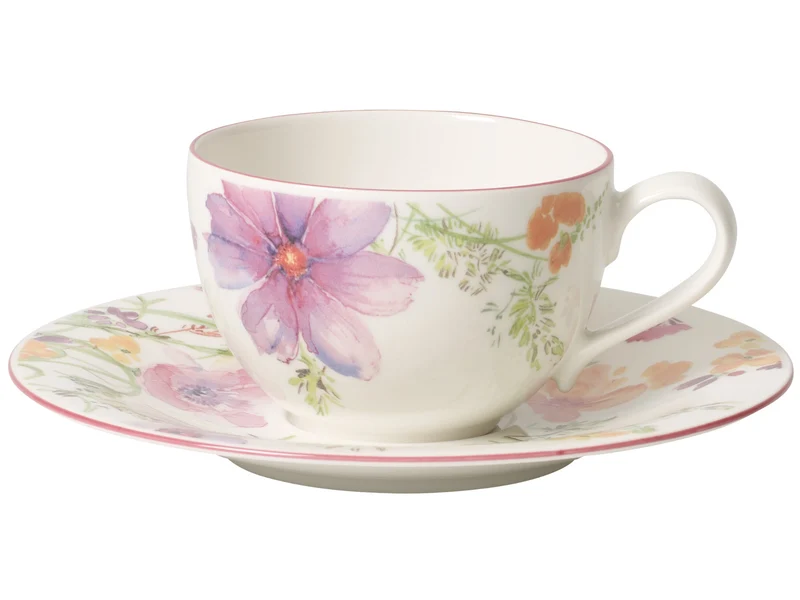 Villeroy & Boch Mariefleur Basic Kaffeetasse mit Untertasse 2tlg.