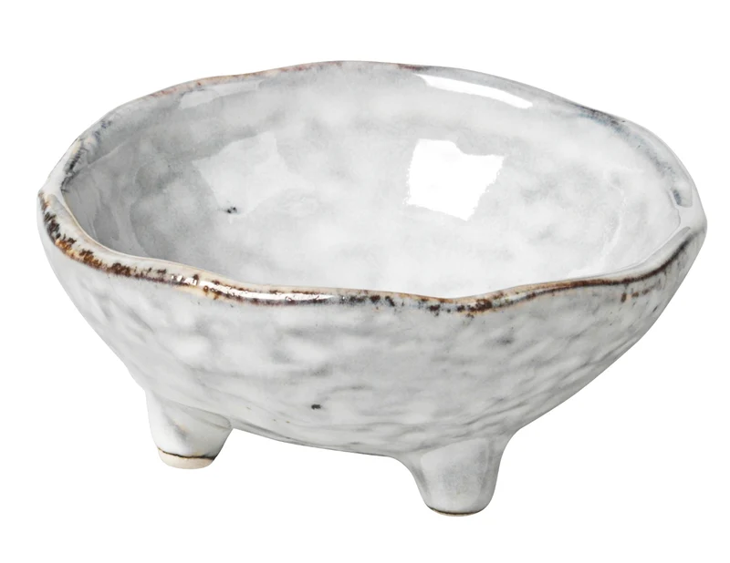 Broste Copenhagen NORDIC SAND Schale S mit kleinen Füßen 8,5 cm