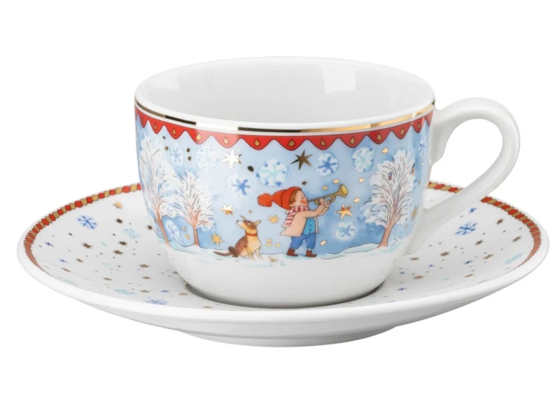 Hutschenreuther Sammelserie 2022 Cappuccinota. 2-tlg. Weihnachtsa.