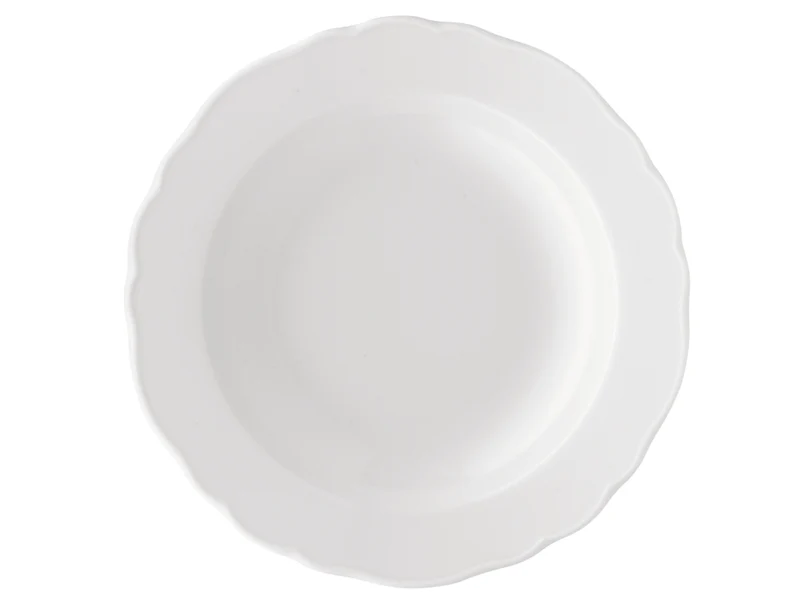 Hutschenreuther Maria Theresia Weiss Suppenteller 21 cm Fahne