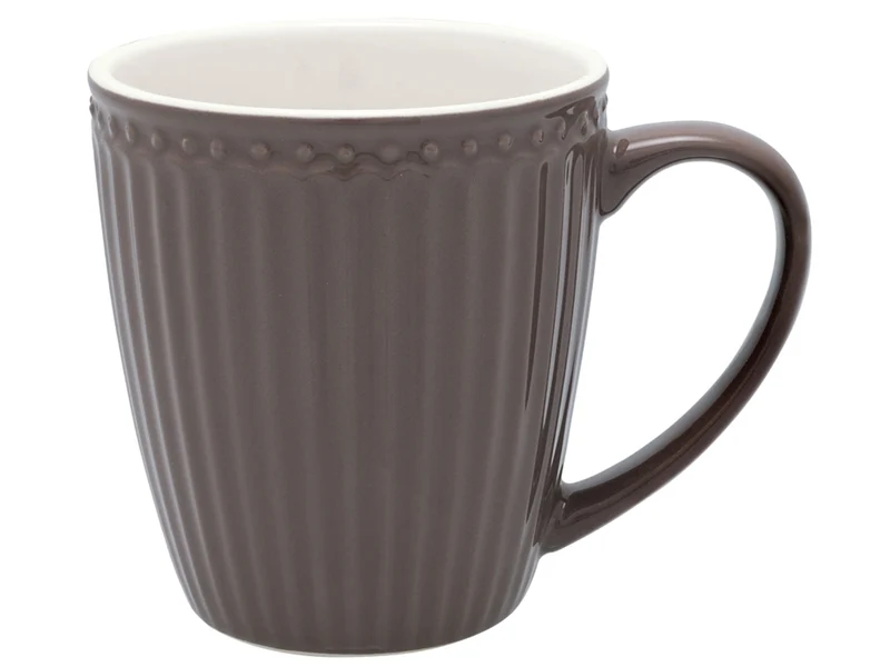 Greengate Alice Becher mit Henkel dark chocolate 0,4 l