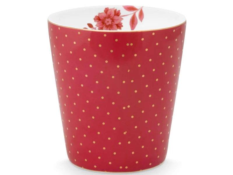 PIP STUDIO Royal Dots dark pink Becher ohne Henkel 0,23 l