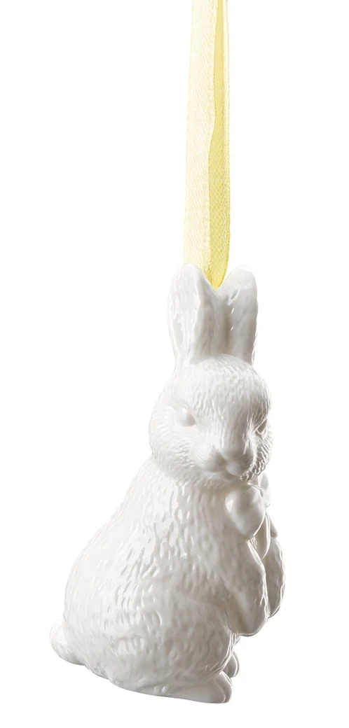 Hutschenreuther Osteranhänger Weiss Hase stehend