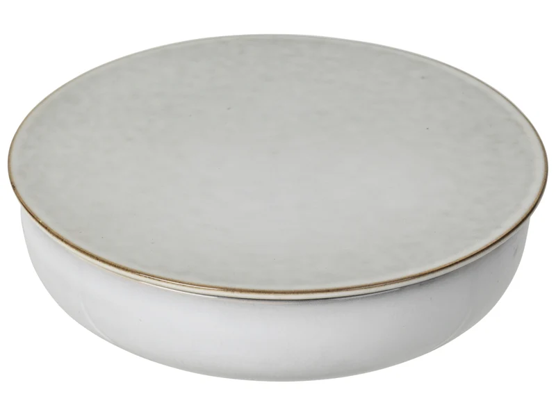 Broste Copenhagen NORDIC SAND Schale mit Deckel 17 cm