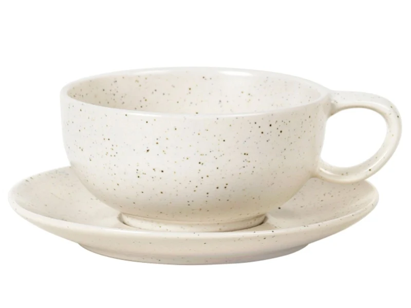 Broste Copenhagen NORDIC VANILLA Tasse mit Untertasse 0,25 l