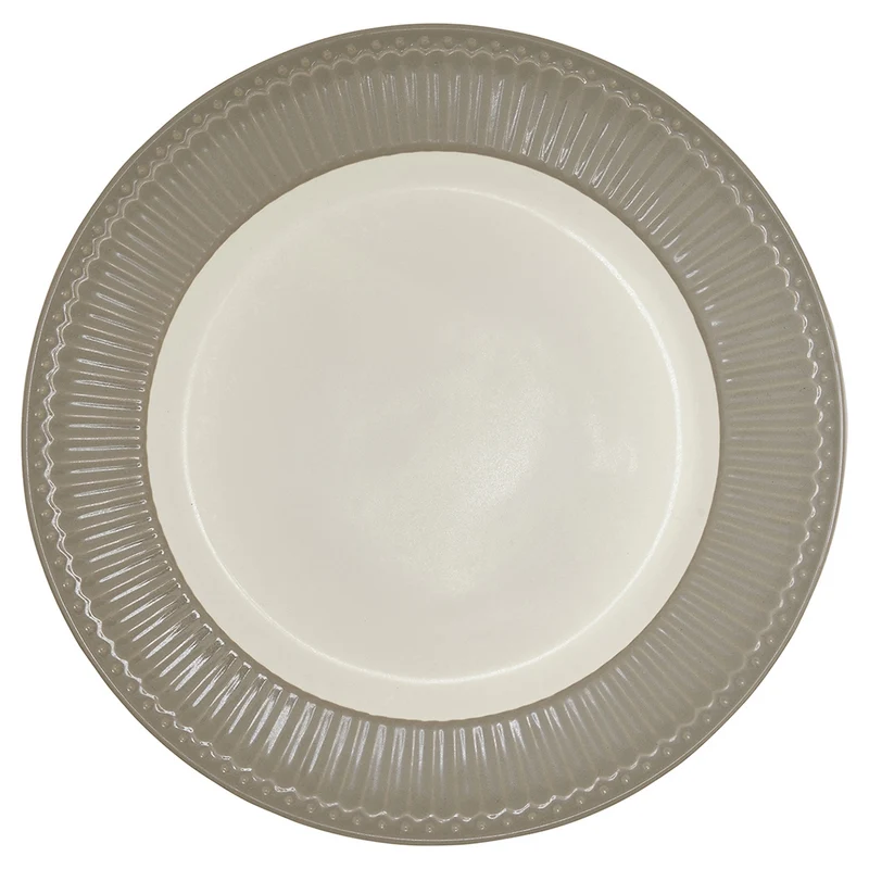 Greengate Alice Speiseteller warm grey 26,5 cm