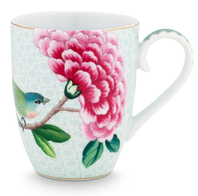 PIP STUDIO Blushing Birds Henkelbecher white 0,365l
