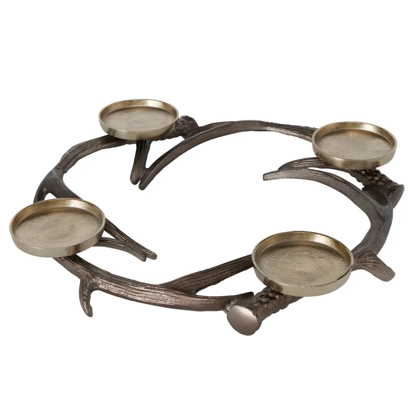 Boltze Kosa Kerzenleuchter antikbraun 6 cm (1 Stück)