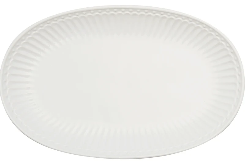 Greengate Alice Teller oval white 23 cm