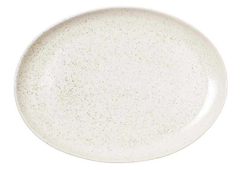 Broste Copenhagen NORDIC VANILLA Platte oval 35,5 cm
