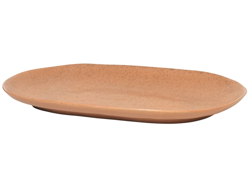 Broste Copenhagen Shape Camel mit Struktur Platte 36 x 22,5 cm
