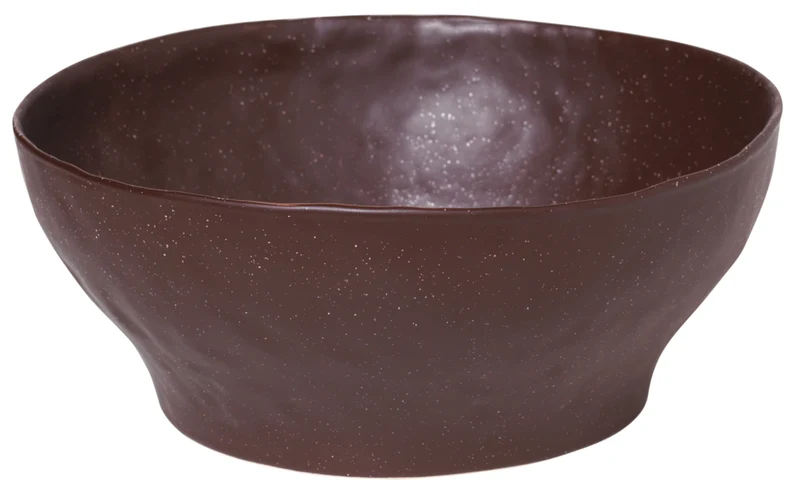 Broste Copenhagen Shape Puce Brown mit Struktur Schale 22 x 9 cm