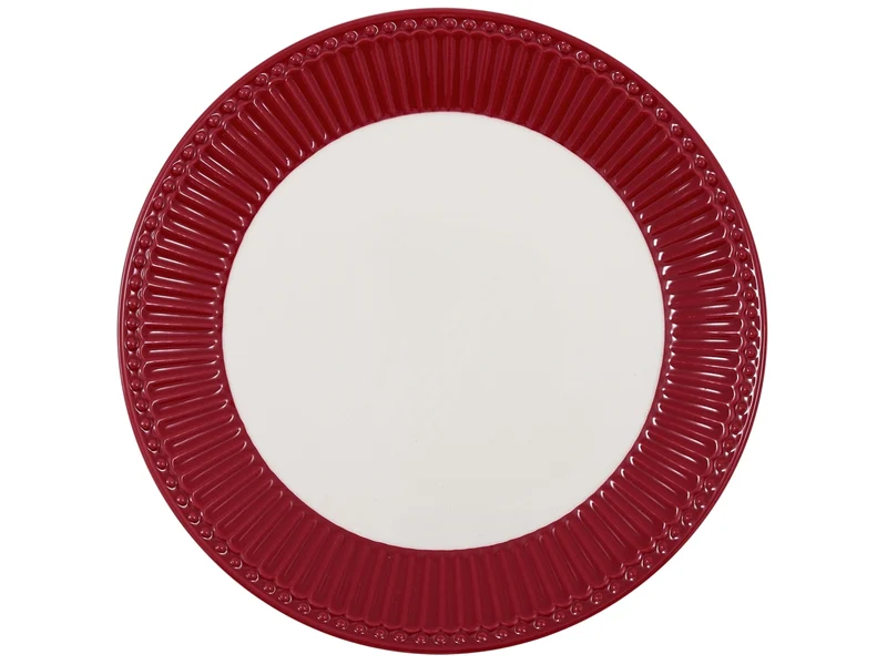 Greengate Alice Frühstücksteller claret red 23 cm