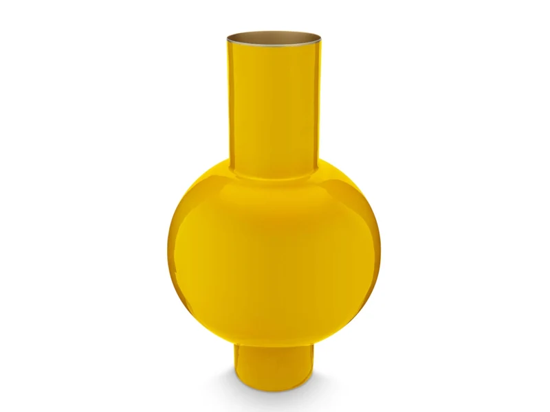 PIP STUDIO Vase Metal medium ockergelb 24 x 40 cm