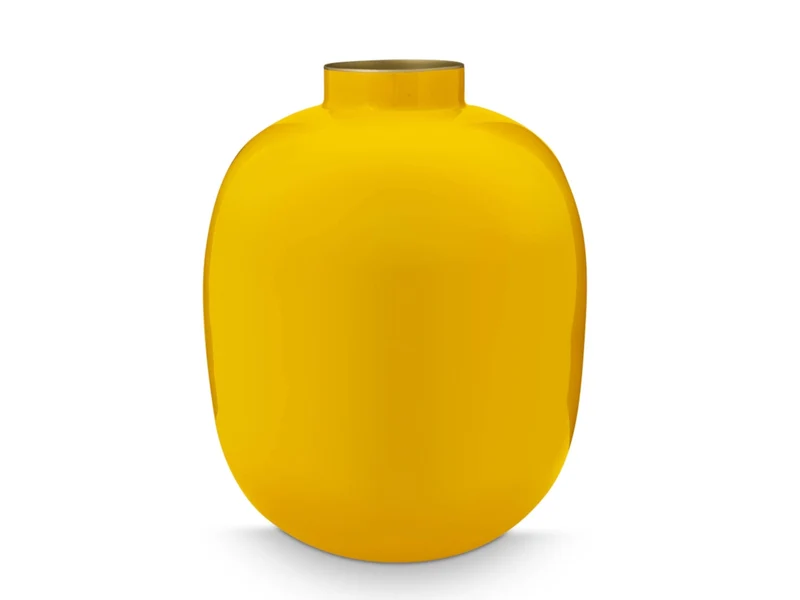 PIP STUDIO Vase Metal ockergelb 32 cm