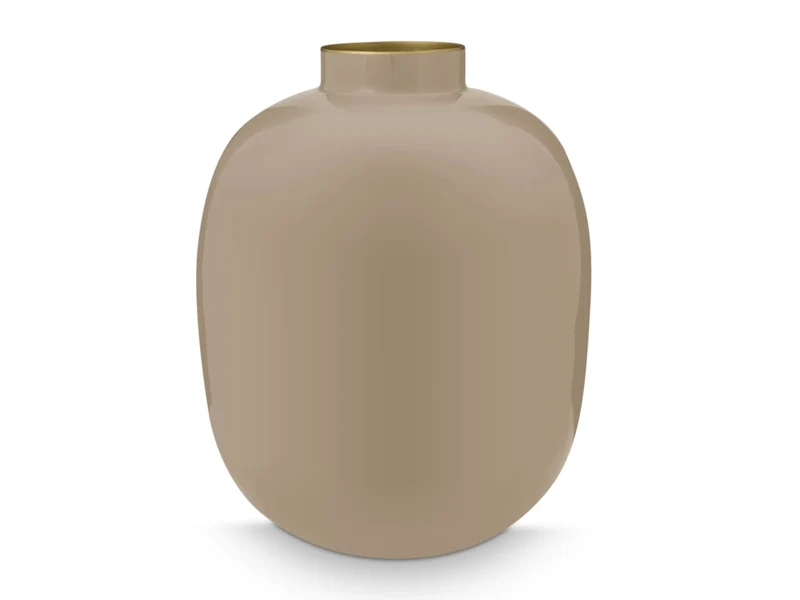 PIP STUDIO Vase Metal khaki 32 cm