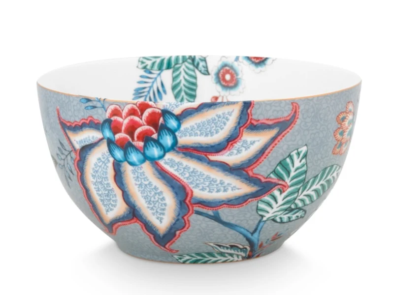PIP STUDIO Flower Festival Bowl Light Blue 15 cm