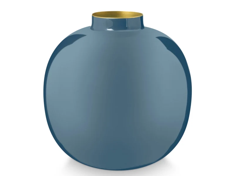PIP STUDIO Vase Metal Light Blue 23 cm
