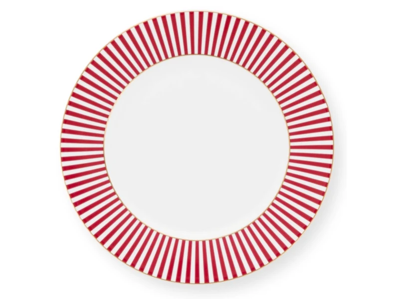 PIP STUDIO Royal Stripes Brotteller dark pink 17 cm