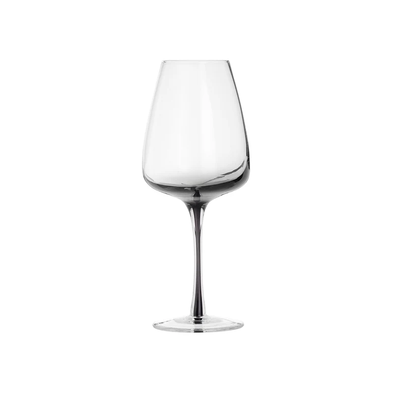 Broste Copenhagen Weissweinglas SMOKE klar/grau 0,4 l 4er Set