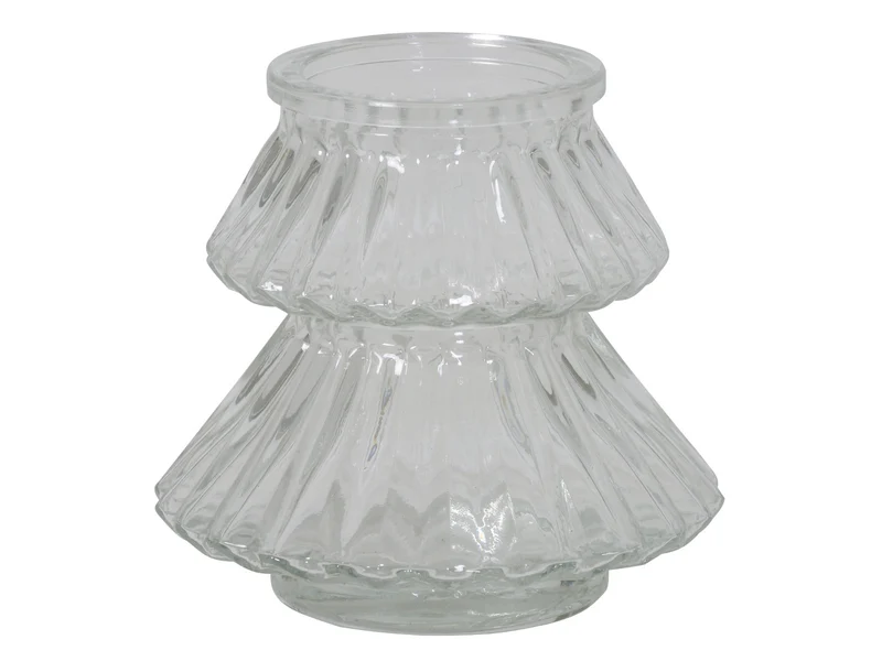 Light & Living TREE Teelicht Glas Klar Ø 11 cm