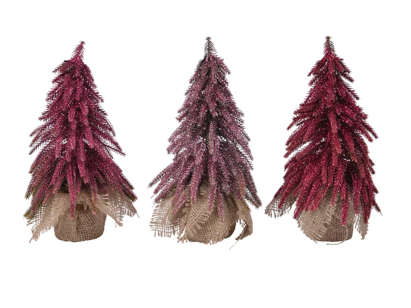 Everlands Minibaum glitter sortiert 16 x 27 cm 1 Stück